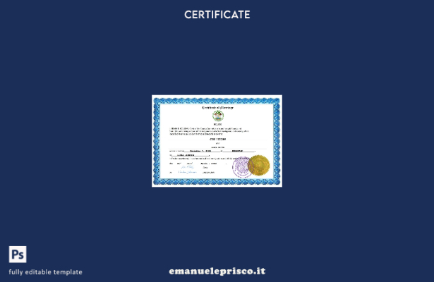 certificato di matrimonio in stile verificato del Belize Modello Word e PDF
