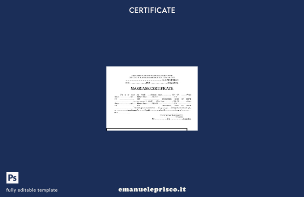 modello di certificato di matrimonio per registrar di matrimonio musulmano del B
