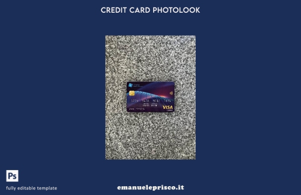 modello frontale photolook con carta classica per visto industriale della Corea