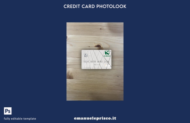 modello frontale photolook della carta di debito visto Lesotho Nedbank in stile