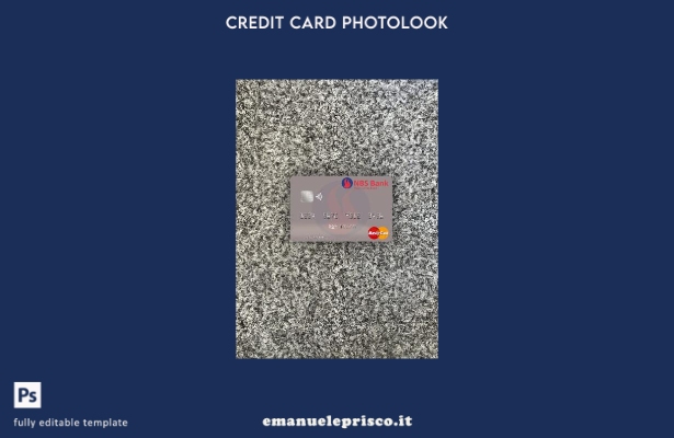 modello frontale photolook mastercard Malawi NBS Bank in stile verificato