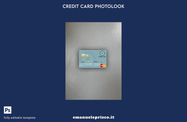 modello frontale photolook mastercard Salvador Bandesal Bank stile verificato