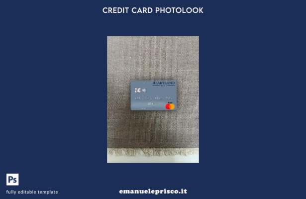 modello frontale photolook mastercard della Nuova Zelanda Heartland Bank in stil
