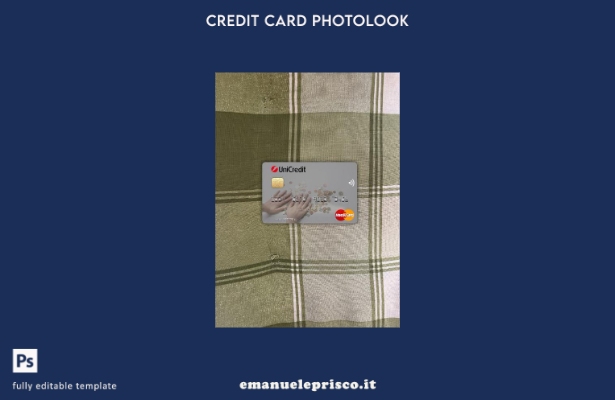 modello frontale photolook mastercard stile Italia UniCredit Bank