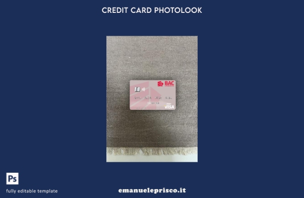 modello frontale photolook per carta di debito visto Nicaragua BAC Credomatic st