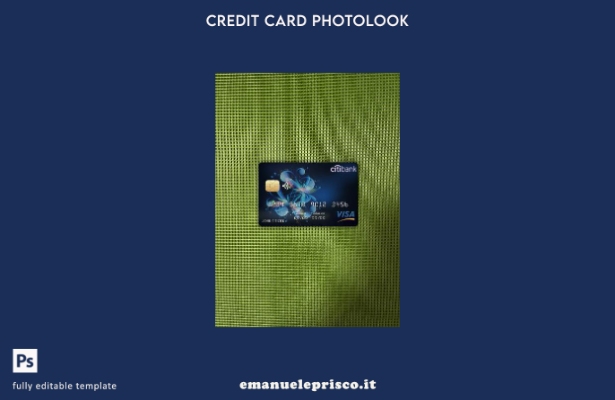 stile verificato modello frontale photolook della carta visto bancario Citi dell