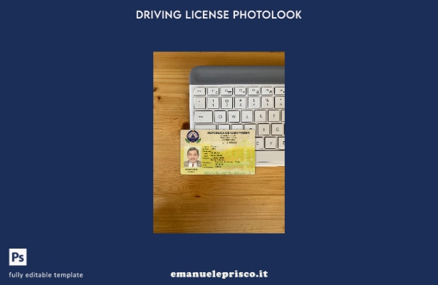 modello anteriore photolook patente di guida stile verificato Cabo Verde