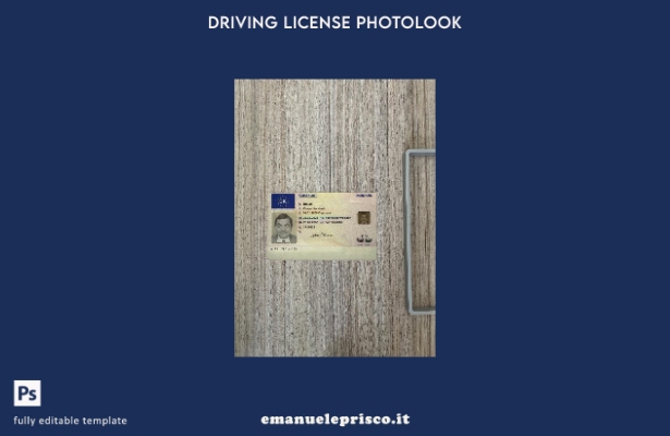 stile verificato modello anteriore photolook presente patente di guida danese