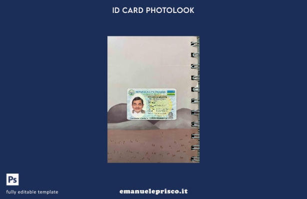 modello FRONTE photolook ID Ruanda stile verificato