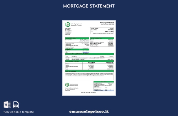 stile verificato Estratto conto ipotecario Mauritania Banque Mauritanienne de l'
