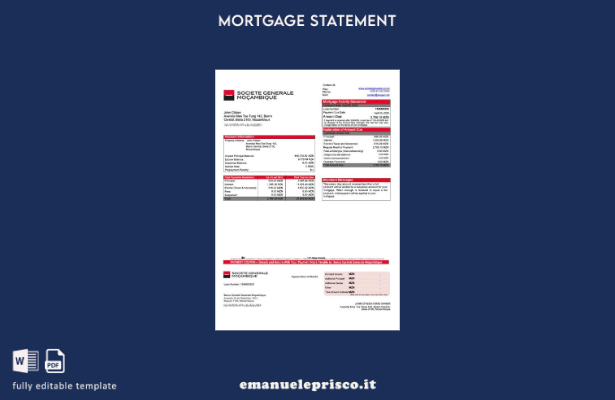 stile verificato Mozambico Banco Societé Generale Moçambique estratto conto mutu