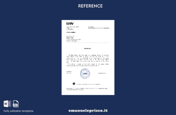 modello di riferimento del bilancio LHV del Regno Unito in stile verificato